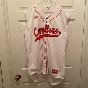 Brian O'Connor Virginia UVA Cavaliers Baseball Team Issue White Rawlings Jersey